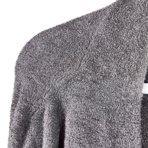 Barefoot Dreams | Bamboo Chic Lite Open Front Cardigan Sweater Robe Plus 1X Gray - Picture 3 of 6